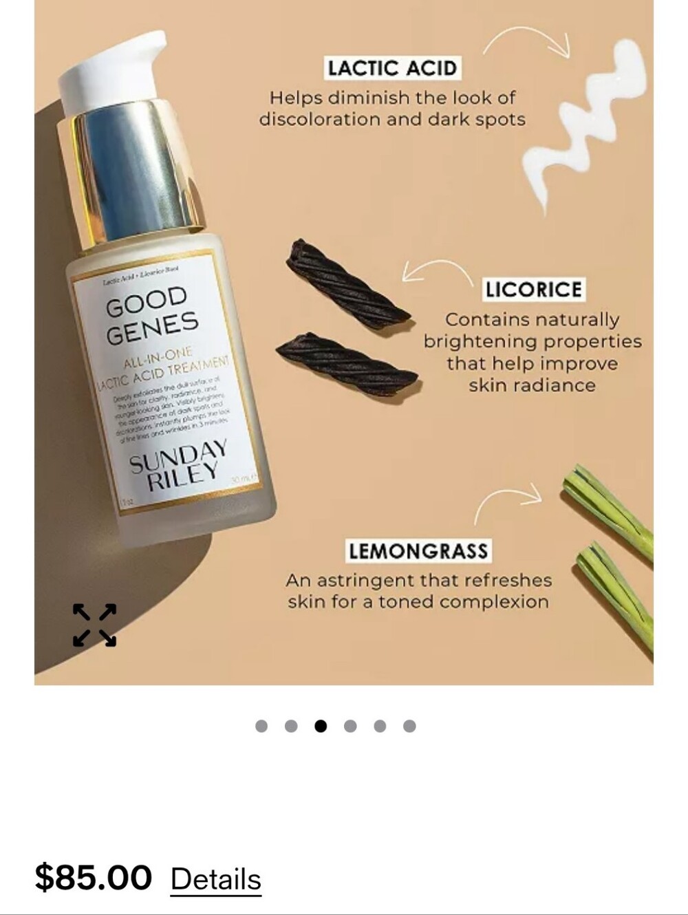 NIB Sunday Riley Good Genes All-In-One Lactic Acid Treatment - Picture 8 of 10